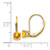 14k 5mm Citrine Leverback Earrings XLB111CI