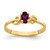 14k 5x3mm Oval Rhodolite Garnet ring Y4650RG