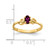 14k 5x3mm Oval Rhodolite Garnet ring Y4650RG