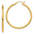 14K Polished 2.5mm Tube Hoop Earrings T925