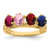 14k 4 Synthetic Stone Family Ring XMR52/4SY