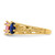14k 4 Synthetic Stone Family Ring XMR52/4SY