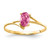 14k 6x4mm Oval Pink Tourmaline Ring Y4659PT