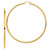 14k Polished 3x90mm Round Tube Hoop Earrings T1161