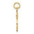10k Solid Polished Dollar Sign Charm 10C124