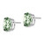 14kw 12x10 Oval Green Quartz Earrings XE91WAG