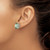 14kw 12x10 Oval Green Quartz Earrings XE91WAG