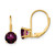 14k 6mm Rhodolite Garnet Leverback Earrings XLB112RG