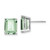 14kw 10x8mm Emerald-Cut Green Quartz Earrings XE69WAG