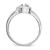 14k White Gold Family Jewelry Ring Mounting XMR91/2W-7