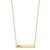 14KY 2 Birthstone w/ 14k Bezel Large Bar Necklace XNA1085/2Y