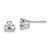 14k White Gold 6mm Trillion Cubic Zirconia Earrings XE94WCZ