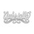 Sterling Silver/Rhodium-plated Small Polished Name Plate XNA1061SS