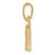 14KY with Rhodium Diamond Letter H Initial Pendant YC250H