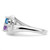 Sterling Silver Rhodium-plated Synthetic 2 Stone Mother's Ring XMR90/2SS-5