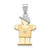 14k Two-tone A Diamond Kid Pendant XK192A