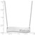 14k White Gold Medium BRADLEY HAND Curved Bar Necklace XNA1073W