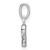 14KW Rhodium-plated Diamond Letter P Initial Pendant YC251P