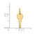 14K Polished Key Charm YC453