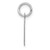 14k White Gold Small Fancy Script Letter D Initial Charm YC651D