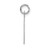 14K White Gold Medium Fancy Script Letter T Initial Charm YC653T