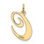 14k Large Fancy Script Letter C Initial Charm YC654C