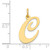 14k Large Fancy Script Letter C Initial Charm YC654C