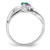 Sterling Silver Rhodium-plated Family Jewelry Ring XMR12/2SS-10