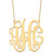 14k Yellow Gold Large Monogram Necklace XNA550Y