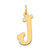 14k Large Script Letter J Initial Charm YC662J