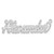 14k White Gold Satin Diamond-cut Name Plate XNA188W