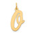 14k Large Script Letter O Initial Charm YC662O