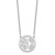 Sterling Silver/Rhodium-plated Small Family Monogram Necklace XNA569SS