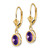 14k 7x5mm Oval Amethyst Leverback Earrings XLB106AM