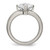 Chisel Titanium Polished with CZ Ring TB375-8