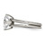 Chisel Titanium Polished with CZ Ring TB375-8