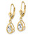 14k 8x5mm Pear Cubic Zirconia Leverback Earrings XLB103CZ