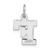 14KW Small Block Letter F Initial Charm YC665F