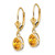 14k Citrine Oval Leverback Earrings XLB106CI