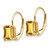 14k 7x5mm Emerald Cut Citrine Leverback Earrings XLB124CI