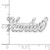 Sterling Silver/Rhodium-plated Diamond-cut Name Plate XNA166SS