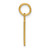 14KY Letter A Initial Pendant XNA1335Y/A
