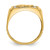 10k & Rhodium .10ct Diamond Mens Eagle Ring 10X19