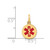14k Red Enamel Medical Jewelry Pendant XM406
