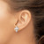 14K White Gold Small Fleur-De-Lis Post Earrings TE619W