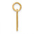 14KY Letter B Initial Pendant XNA1335Y/B