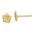 14K Plumeria Flower Post Earrings TE724