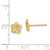 14K Plumeria Flower Post Earrings TE724