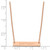 SS/Rose-plated Small Capitalized ARIAL ROUNDED Bar Necklace XNA643RP
