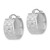14k White Gold Diamond-cut Hoop Earrings TF1073W